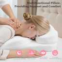 Face Down Pillow After Eye Surgery, BBL Pillows After Surgery for Sleeping, Headrest Position is Fully Adjustable, 3 Layers of Sponge Splicing, Removable and Washable