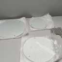 3 Pcs Round Tempered Glass Cake Stands Set 8 10 13 Inch Cupcake Display Stand Plate for Dessert Table Serving Platter