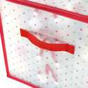 Sattiyrch Plastic Christmas Ornament Storage Box,4 Tray Customizable Divider, Zippered Closure, Dust-Proof, Collapsible, Dual Handles,Holds Up to 64 x 2.36 Ornaments,for Garage/Attic/Basement Storage