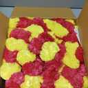 Marubhumi 5-PC Artificial Marigold Flower Garland  4.5 Feet Long Strands with Bells | Yellow & Red | Diwali, Wedding, Home & Christmas Dcor