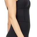 LOVESOFT Workout Romper for Women Short Jumpsuit Sleeve Bodycon Unitard Sport Bodysuit Onesie Athletic One Piece (Black, S)