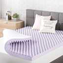 Best Price Mattress 3 Inch Egg Crate Memory Foam Mattress Topper with Soothing Lavender Infusion, CertiPUR-US Certified, Dorm Essentials, Twin