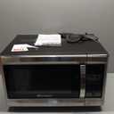 Emerson MW1338SB Countertop Microwave Oven, 6 Pre-Programmed Settings, Removable Glass Turntable, Child Safety Lock, 1.3 Cu ft, 1000W, Stainless Steel