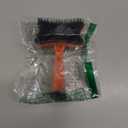 Pet Soft Silicone Brush, Shower Brush for Massage, Comfortable Handle Bath Brush for Shedding, Hair Pushing Comb for Long Short Haired Dogs and Cats-Orange