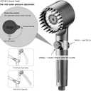 Filtered Shower Head with Handheld - High Pressure 3 Spray Modes Showerhead with Filters, 12 Replaceable Water Softener Filters for Hard Water | Ion Shower Head with 75" Anti-Burst Hose