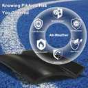 1" RV Trim Molding Insert, 100ft Heavy Duty Vinyl RV Trim Molding Exterior, UV Resistant Camper Screw Cover Trim, Black
