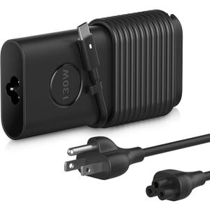 130W USB-C/Type C Laptop Charger Adapter for Dell XPS 17 15 2in1 9575 9500 9510 9520 9700 Precision 5530 5550 5560 5570 5750 3551 3560 3571 Latitude 7310 7410 9410 9510 5420 5520 5431 5531 Power Cord