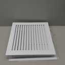 2pcs 16" x 16" Premium Aluminum Gable Vents with Screen, Paintable Design -Ideal for Attic and Shed Ventilation, Vent Opening 14"x14" (White 16" x 16"-2 Pack)