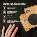 MastaPlasta Premium Leather Repair Patch 3 Inch Black Eagle SelfAdhesive, UpholsteryGrade, ReadytoUse. Your Professional DIY Repair for Couches, Car Interiors, Bags and More