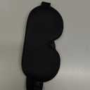 YFONG Weighted Sleep Mask, Women Men 3D Blocking Lights Sleeping Mask (4.2oz/120g), Pressure Relief Night Sleep Eye Mask with Adjustable Strap, Eye Cover Blindfold for Travel Nap Yoga, Black