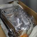 Headlight Assembly Compatible with Toyota Tundra 2014-2019 Limited/Ltd/SR5/SR/TRD, W/Manul Level Adjuster, W/O LED DRL, Halogen Headlamp Pair Set w/o Bulbs, Chrome Housing Yellow Corner