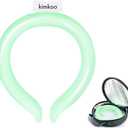 Neck Cooling Tube, Reusable Ice Neck Cool Wrap for Outdoor Indoor, Relief for Hot Flashes and Summer (Green)