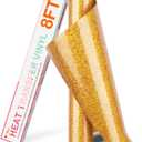 HTVRONT Gold Glitter HTV Heat Transfer Vinyl Rolls - 10" x 8ft Gold Glitter HTV Vinyl for Shirts, Glitter Iron on Vinyl for All Cutting Machine - Easy to Cut & Weed for Heat Vinyl Design (Gold)