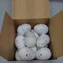 Qunclay 24 Pcs Easter Egg Decorations 2.4 in Plastic Rhinestone Eggs White Elegant Vase Filler and Basket Stuffer DIY Craft Supplies for Easter Gift Spring Wedding Party Vase Home Decor (Glitter)