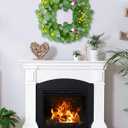 18" Green Berry Eucalyptus Leaf Wreath, Artificial Spring And Summer Wreath With Pink Purple Cones And Pomegranate Fruit Decorations Your Front Door And Windows, Suitable For Indoor And Outdoor