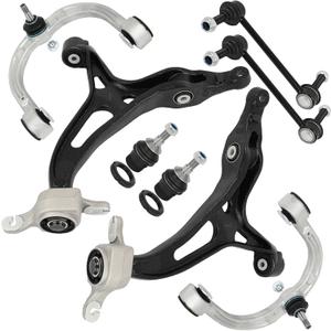 SCITOO 8pcs Front Suspension Kit Lower Upper Control Arm with Ball Joint fit for Mercedes-Benz GL450 ML350 GL550 GL350 ML320 ML500 ML450 ML550 GL320 Sway Bar Link