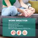 Welnove Foam Toe Separators - 40 Pack Toe Spacers for Corn, Blister, and Hammer Toe Relief - Breathable, Adhesive Options for Pain from Bunions, and Toe Overlap, Toe Spacers for Men
