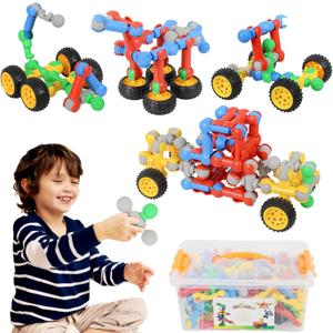 ZOZOPLAY 160 Pcs Connector Blocks Set, STEM Plastic Connector Toys for Kids 3+, Educational Colorful Building Blocks, Engineering Creative Game, Best Preschool Learning Gift for Boys & Girls ZOZOPLAY 160 Pcs Connector Blocks Set, STEM Plastic Connector Toys for Kids 3+, Educational Colorful Building Blocks, Engineering Creative Game, Best Preschool Learning Gift for Boys & Girls
