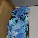 41.34" Orchid Artificial Flowers 6PCS Velvet Silk Fake Orchids Long Stem Artificial Flowers for Tall Vase for Home Wedding Decoration(Ocean Blue)