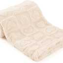 Plush Soft with Heart Checkered Baby Blanket,Fleece Infant Toddler Blankets for Girls Boys,Warm Lightweight Breathable Newborn Receiving Blankets for Crib Stroller 30"39" (White, Heart)