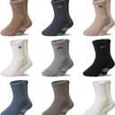 WEVIAS Baby Socks Toddler Grip Non Slip Cotton Crew Infant Boys Girls Anti Skid Socks 9 Pairs