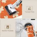 KIMODE Kitchen Rugs Non Slip Washable 17"x47"+17"x29", Fall Farmhouse Kitchen Rugs Sets of 2, Autumn Maple Leaf Rugs for Kitchen Floor, Absorbent Kitchen Mats for Floor Laundry Office Sink Desk