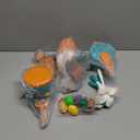 60Pcs Kids Mini Play Kitchen Accessories, Pretend Cooking Play Set with Cookware, Tableware & Fruit & BBQ Sets, Learning Gift for Boys, Girls, Toddlers,Green