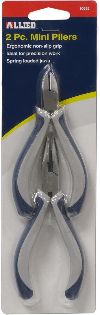Allied Tools 90555 Mini Pliers Set, 2-Piece, 1-Pack