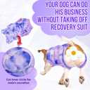Lukovee Recovery Suit for Dogs, Zipper On Recovery Suit for Female Male Dog, Onesie Abdominal Wounds Cone E-Collar Alternative Prevent Licking Spay Recovery Suit (XXL,TPU)