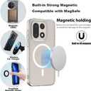 MSOTES for OnePlus 15 Case Compatible with MagSafe, Built-in 3000 Gauss Ultra Strong Magnetic, TPU Airbag Bumper & Anti-Yellowing Hard PC Back Slim Thin Phone Cover for One Plus 15 (Clear)