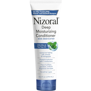 Nizoral Deep Moisturizing Conditioner with Mint & Tea Tree Oil for All Hair Types - Free of Sulfates, Parabens, Artificial Fragrances and Dyes, 9.4 Oz