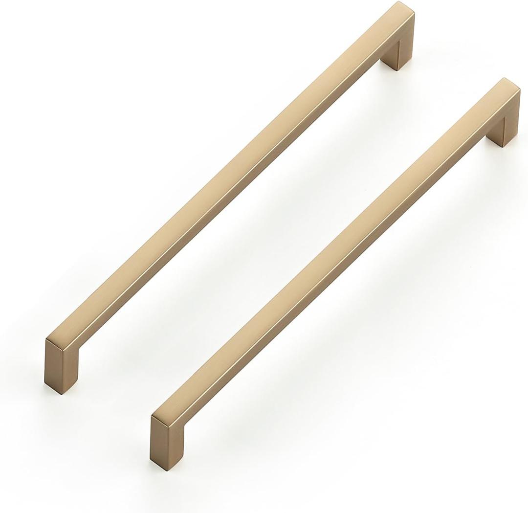 Ravinte 5 Pack Solid 7-1/2 Inch Hole Center Slim Square Bar Champagne Bronze Cabinet Pulls Drawer Handles Kitchen Cabinet Handles Drawer Pulls Kitchen Hardware,5, 7-1/2 Inch Hole Center