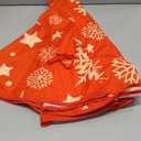 Capoda Christmas Tree Skirt - 48 Inch Short Plush Xmas Tree Mat for Winter Holiday Room Merry Christmas Decorations Supplies (Red)