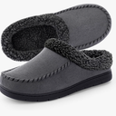 ULTRAIDEAS Men's Warm Fuzzy Moccasin Clog Slipper, Slip on Winter Comfy Indoor/Outdoor House Shoes.10.11