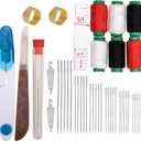 39Pcs Sewing Tool Set, Big Eye Steel Sewing Needle Kit, Stainless Steel Sewing Needles, Steels Needles for Hand Sewing, Suitable Sewing Supplies for Various Stages