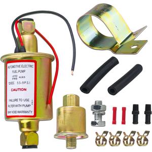 Universal Electric Fuel Pump 5-9 PSI 30GPH 12V DC E8012S Gasoline and Diesel Fuel Pump for Carburetor Engine E8012S, FD0002, P60430, EP12S, 6414671