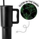 Simple Modern Halloween 40 oz Trek Tumbler with Handle and Straw Lid | Cup Holder Friendly Insulated Stainless Steel Travel Mug | Spiderwebs