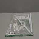 White Tension Curtain Rod for Windows 28 to 48 inch, Adjustable Expandable Pressure Spring Curtain Rod No Drilling, 7/8" Curtain Rod for Bedroom Doorway Closet Door