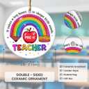 3 x Teacher Appreciation Gifts for Women Men, Pre-K Christmas Ornaments 2025 Back to School, Thank You Presents Teachers Day Christmas Retirement Gifts from Students