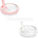 1 Pcs 40 oz Tumbler Flip Straw Lid Replacement Fit for Stanley Quencher, Spill Proof Splash Resistant Tumbler Lids Compatible with Stanley Cup, Reusable Tumbler Cover for Stanley Cup (White)