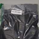 TOPDesign 1-Pack Canvas Tote Bag with an External Pocket, Reusable Grocery Shopping Bag, Top Zipper Closure, Daily Essentials (Black)