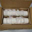 MALACASA Mini Ramekins 2 oz set of 24, Ramiken, Ceramic Creme Brulee Ramekins, White Custard Cups, Small Dipping Bowls for Kitchen Serving Sauce Condiments, Dishwasher Oven Safe, Series RAMEKIN.DISH (1.5 OZ)