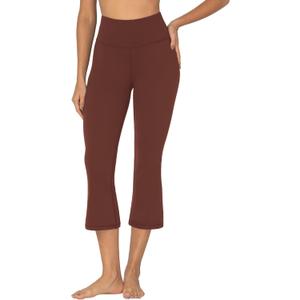 Sunzel High Waist Mini Flared Leggings for Women, Tummy Control Casual Flare Yoga Pants for Yoga Workout Gym (Medium)