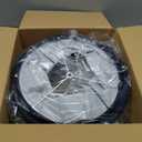 Blue Lamp Shades Set of 2,12"x14"Dx10"H Medium Drum Lampshades Decor, 12"*14"*10"-2 Pack