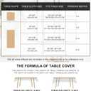 Green Flower Tablecloth Rectangle Floral Fabric Table Cloth Washable Wildflower Table Cover for Spring Picnic Dinner Decoration, 60 x 104 Inch