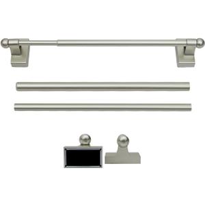Adjustable Magnetic Rods for Metal Appliance, Doors, Windows, 9 to 16 Inch/2 Pack/Easy Installation Toilet Towel Bar, Muti-Useful (Champagne, 2pack)