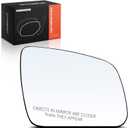 A-Premium Right Passenger Side Heated Mirror Glass with Backing Plate - Compatible with 2008-2012 Mercedes-Benz C250, C230, C300, C350, C63 AMG - without Auto Dimming Cable
