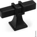 15 Pack Cabinet Knobs Black Dresser Drawer Knobs - Black Kitchen Cabinet Pulls T Bar Kitchen Hardware (Single Hole Knob)