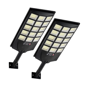 KAE KAQUR ‌Large Outdoor Solar Street Lights with Motion Sensor & Dusk-to-Dawn Lighting, 6500K 300000LM Waterproof LED for Parking Lot/Commercial/Yard (2-Pack)