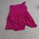 TEMPT ME One Piece Swim Dress for Women - One Shoulder Tummy Control Swimsuit with Skirt 2025 Skirted Bathing Suit Swimdress XL PINK